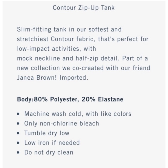 Abercrombie Sage Contour Zip Tank Top - Picture 3 of 3